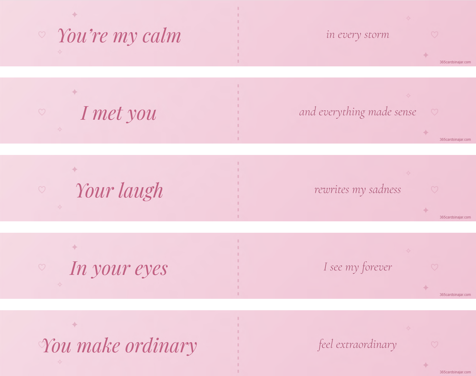 Love Phrases Examples