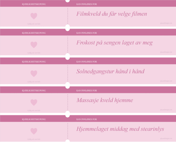 365 øyeblikk å dele med deg (utskrivbar datekrukke) - Image 2